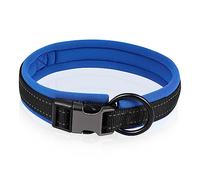 YARNOW Reflective Dog Collar for Safety Adjustable Lost Design for Puppies Breathable Material Dark for Daily Walks and Night Visibility
