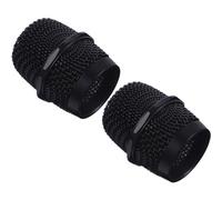 YARNOW Replacement Mesh Microphone Grille Head, 2 Pieces Metal Mic Covers with Sponge, Suitable for Wireless Mic Parts in Ktv and Dance Events