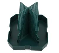 YARNOW Reptile Feeder Bowl Large Green with Anti-escape Design, Plastic Food and Water Dish for Bearded Dragons, Lizards, Chameleons, Suitable for Terrarium and Amphibian Feeding