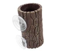 YARNOW Reptile Hide Tall Tree Decor Suction Cup Lizard Tank Ornament Gecko Terrarium Accessory Realistic Bark Hideout for Reptiles