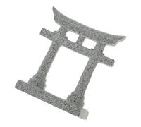 YARNOW Resin Japanese Gate Aquarium Ornament Miniature Fish Tank Landscape Decoration Asian Shinto Gate for Miniature Gardens and Dioramas Lifelike Resin Sculpture for Home and Office