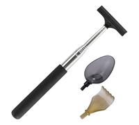 YARNOW Retractable Car Rearview Mirror Squeegee with Soft Grip Handle Telescopic Window Cleaner for Automotive Glass Efficient Moisture Removal Tool for Windshield and Side Mirrors
