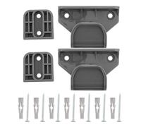 YARNOW Retractable Gate Replacement Hardware Kit with Full Wall Mounting for Indoor Safety Gate Extensions and Extension Accessories Grey and Pet Safety Barrier