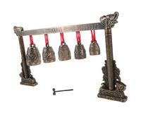YARNOW Retro Chimes Vintage Bells Dragon Pattern Music Hand Bells Chime Percussion Instrument for Home Decor and Traditional Celebrations