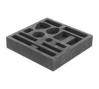 YARNOW Reusable Graphite Mold Melting Casting Mould Metal Casting Molds Black Creative Shape Impact Resistance Not Easy to Deform Or Break Suitable for Science Education and Test Analysis