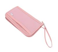 YARNOW RFID Shielding Travel Document Wallet Organizer Compact Oxford Cloth Passport Holder for Women Men Secure Registration Card Case with Quick Access Travel Essentials Document Folder