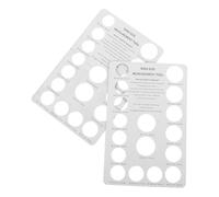 YARNOW Ring Sizer Measuring Gauge 2 Pcs Diameter Scale 50-72Mm Reusable Finger Size Tool for Jewelry Purchase and Presentation for Men and Women