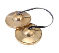 YARNOW Ring The Bell Meditation Cymbal Bell for Religious Ceremony Small Brass for Yoga Practice for Buddhist Temple Rituals