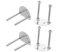 YARNOW Roller Skate Bracket Plates Double Row Shock Absorbing Metal Base Plate with Rear Semi-Circular Washer and Nut for Four Wheels Skating Assembly