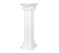 YARNOW Roman Column Roman Decor Outdoor Plant Stand and Pillars Roman Pillar Cake Stand Plants Decor Decor Accessories for Wedding Road Guide Plastic White Flowerpot Square