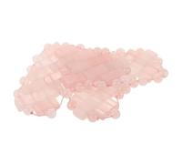 YARNOW Rose Quartz Simple Design Eye Mask for Sleeping Heart-Shaped and Eye Fatigue Relief Crystal Stone Material Promotes Sleep for Relaxation and Spa Use