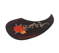 YARNOW Rose Wooden Guard Pick Guards Acoustic Guitar Guard Plate Guitar Accessory Scratch Guitar Picks for Electric Guitar Acoustic Guitar Protective Plate Guitar Plectrums Black