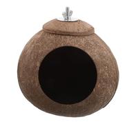 YARNOW Rustic Coconut Shell Bird Nest for Birds for Parrots Budgies and Cockatiels Easy Maintenance Outdoor Friendly Birdhouse Relaxation Environment for Hummingbirds