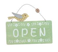 YARNOW Rustic Double Sided Wooden Open Closed Door Sign for Shop with Easy Installation and Communication Sturdy Business Sign for Restaurants and Outdoor Use