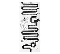 YARNOW ’S Cartoon Adventure Crawling Play Mat, Game Carpet for Floor Play, Soft Non-Slip Black and White Cartoon Playing Mat for Nursery and Activities