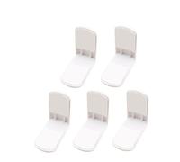 YARNOW Safety Cabinet Locks 10pcs White Plastic Right Angle Baby Proofing Locks with Strong Adhesive for Child Safety on Cabinets and Furniture Surfaces