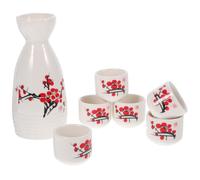 YARNOW Sake Cups Pot Sake Kettle Japanese Style Ceramic Delicate Household Wine Cups Comfortable Hand Feel for Tea House and Hotel Random Style