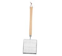 YARNOW Sand Sifter Stainless Steel Beach Scoop with Wooden Handle Lightweight Portable Tool for Shell Collecting and Outdoor Fun for Seaside Adventures