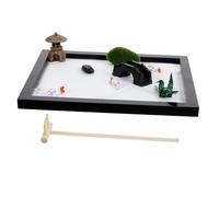 YARNOW Sand Table Ornaments for Desktop Mini Zen Garden Meditation Landscape Home Decor