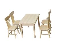 YARNOW Scale Doll Furniture Set Miniature Table and Chair Accessories for Tiny House Decor Safe Material and Odorless Design for Dollhouse Decoration