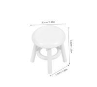 YARNOW Scale Mini Furniture Model for Dollhouse Decor Sturdy Craft with High Simulation Small Lightweight Seat for Creative Play and Gift