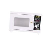 YARNOW Scale Mini Microwave Oven Model for Play House Accessories Mini Kitchen for Dollhouse Pretend Play Educational Kitchen Appliance Playset and Friendly Design