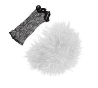 YARNOW Scientist Wig with Net, 2Pcs White Short Science-Themed Costume Party Wigs for Laboratory Role-Playing and Stage Performance