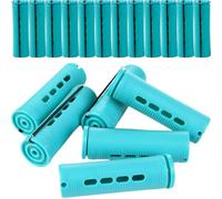 YARNOW Self Grip Hair Curler 18Pcs Hair Rollers Curlers 2.5cm Diameter Green Plastic Hairdressing Hair Roller for Home Use Women Men