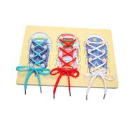 YARNOW Shoelace Threading Fun Early Learning Tool for Tying Shoelaces Safe and Lightweight Educational for Preschoolers Develop Fine Motor Skills Independence