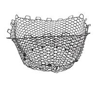YARNOW Silicone Fishing Net Replacement Mesh Bag Black 50X25Cm Fish Net without Handle Sturdy Silicone Mesh for Fishing Gear and Outdoor Fish Catching