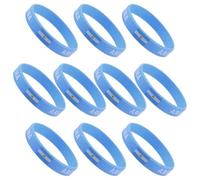 YARNOW Silicone Sports Bracelets Waterproof 10pcs with National Flag Design and Versatile Accessories Soccer Fan Wristbands to Show Team Spirit for Stadiums and Sports Games