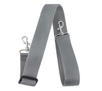 YARNOW Silver Grey 3.6cm Wide Adjustable Marching Snare Drum Sling Strap with Metal Tiger Hook for Instrument Belt and Drum Accessory