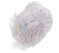 YARNOW Silver Grey Wig for Women Short Wigs for Women High Temperature Fiber Natural Wavy Realistic Fit for Seniors Parties and Travel