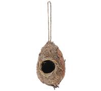 YARNOW Simulated Bird Nest Large Birdhouses Gardens Outdoors Nesting s Small Decoration for Garden s Gardening Pastoral Style Grass Chocolate
