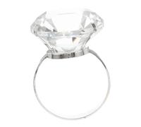 YARNOW Simulated Large Engagement Ring Decoration Stunning Wedding Prop for Photos Unique Ornament for Parties Eye Catching Brilliance for Engagement Celebrations