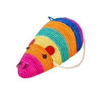 YARNOW Sisal Creative Funny Cat with Colorful Bell and Protecting Furniture Cat Scratch Board Scratch Resistant for Scratching and Families