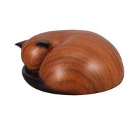 YARNOW Sleeping Resin Cat Urn for Ashes: Pet Ashes Memorial Keepsake Urn - Sleeping Kitty Funeral Container - Cat Cremation Keepsake Box for Pet Loss Grief and Remembrance