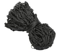 YARNOW Slow Feeding Hay Net for Horses 40" Black Small Hole Hanging Hay Bag Feeder with 15 Rows and Small Rings, Practical Portable Straw Feeding Pouch for Alpacas and Livestock