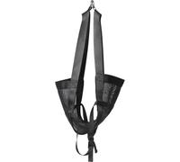 YARNOW Small Animal Weighing Sling Mesh Hammock Black 60X40Cm Nylon Calf Weigh Lift for Veterinary and Farm Use