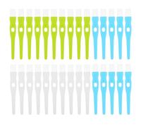 YARNOW Small Brush 30pcs Plastic Crevice Cleaning Tool Featuring Non-slip Grip for Cleaning Grooves on Coffee Machine and Garlic Masher