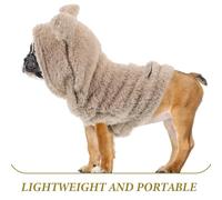 YARNOW Small Dog Warm Clothes Cute Bunny Ears Hoodie Polyester Pet Hoodie for Cats Rabbits and Small Dogs Warm Coat with Adorable Ear Hood Design for Cold Weather