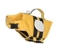 YARNOW Small Size S Yellow Bee Pattern Pet Swimming Vest Buoyancy Float Jacket for Puppies 5-10 Lbs Safety Vest for Pool Beach Boating