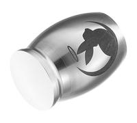 YARNOW Small Stainless Steel Pet Urn for Ashes with Secure Lid Mini Keepsake Memorial Container for Dog Ashes Cremation Holder for Cherished Memories