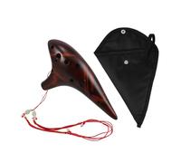 YARNOW Smoked Ocarina Alto C Key Ceramic Clay Flute Student Professional Music Instrument for Beginners and Irish Flute Players Random Color