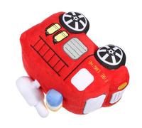 YARNOW Soft Fire Truck Plush Doll Cushion Cute Stuffed Fire Truck Pillow for Bedroom Decor Soft Skin Friendly Hugging Plush for Birthday and