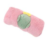 YARNOW Soft Pink Hand Warmer Pillow with Cactus Pattern, Portable and Comfortable Stretch Velvet Material, for Winter Outdoor Activities for Men and Women