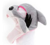 YARNOW Soft Plush Shark Shape Pet Headband for Cats and Dogs, Easy to Wear Cosplay Hat, Lovely Headwear for Photo Shoot and Weekend Parties, Suitable for Pets Weighing 1-5kg