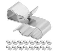 YARNOW Solar Panel Cable Clamps and Concave Design 25pcs Stainless Steel with Spring Clip Structure for Strong Supporting and Wire Management Under Module Frame