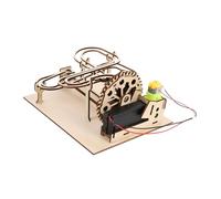 YARNOW Solar Power Wooden Rolling Beads Labyrinth DIY Puzzle Plaything for Safe Material Enhances Creativity Hand Eye Coordination
