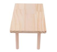 YARNOW Solid Wood Hamster Cage Platform with Two-Tier Partition for Golden Hamsters Medium Size